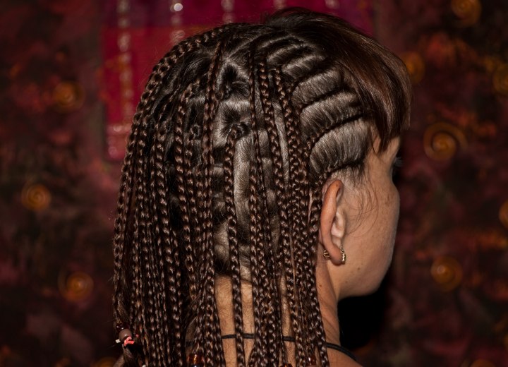 Cornrow braids