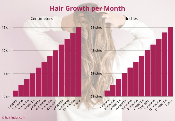 Hair growth per month - How fast hair grows