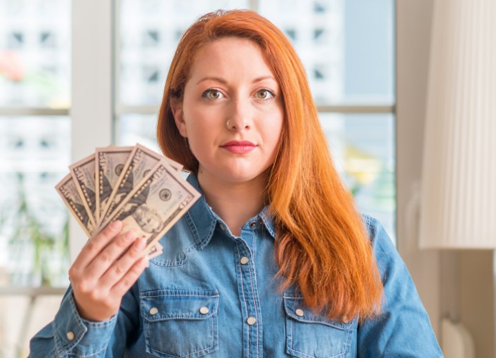 The upkeep of long red hair and the cost involved