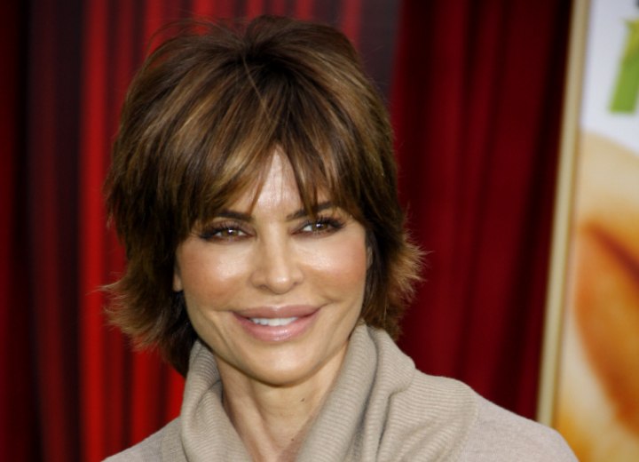 Lisa Rinna razored shag haircut