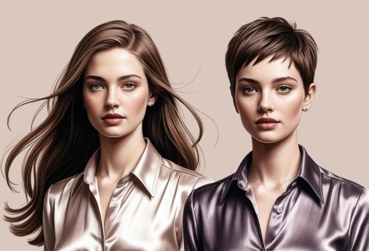 Hairstyles for women with an oval face