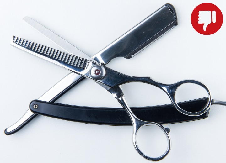 Razor and thinning shears