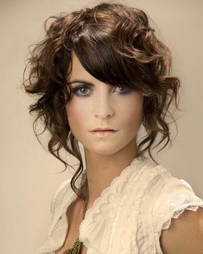 romantic hairstyle with curls