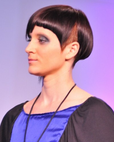 hair with a cut out ear