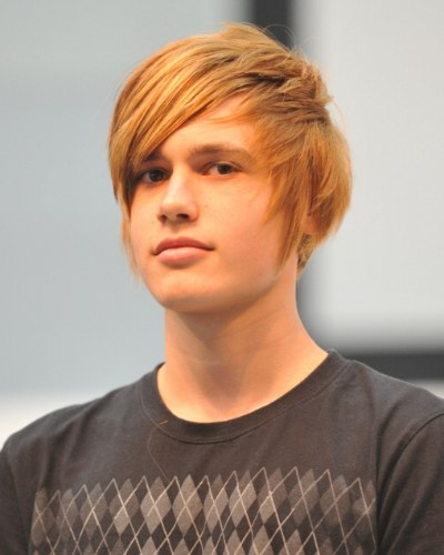 Young man with blonde hair