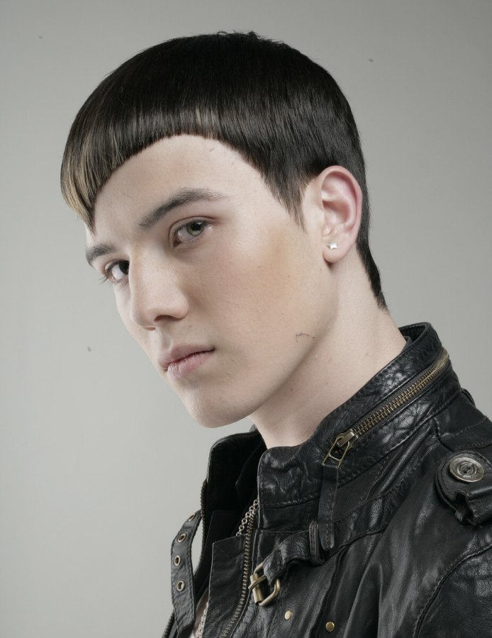 Men's hairstyle for a bad boy look