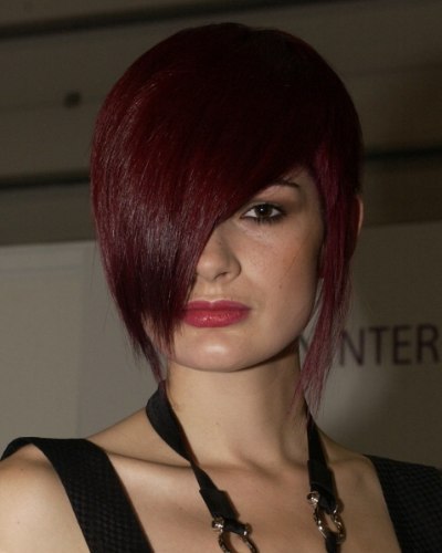 Stunning hairstyle for red hair