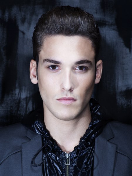 Rocker-style hair for men