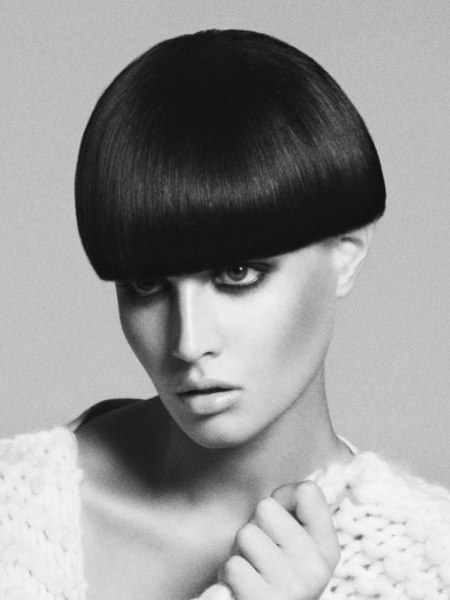 CoiffCo-Short-Brown-straight-hairstyles Sleek short hair, Brown straight hair, S