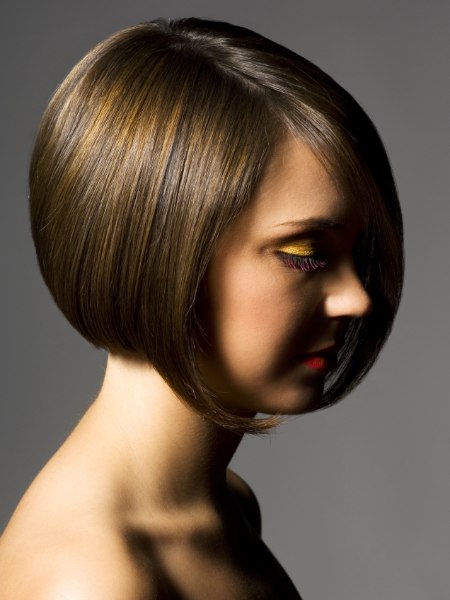 Short bob with gradation on the back for volume