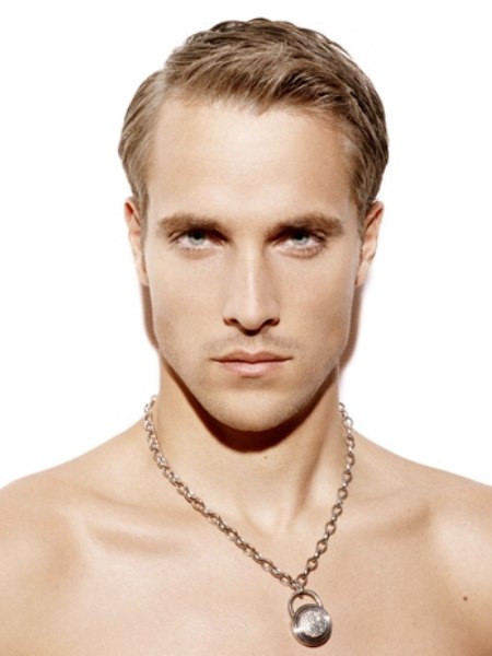 Clean-cut male hairstyle