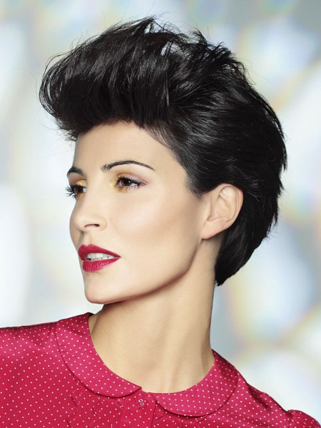 Basic short haircut for confident women