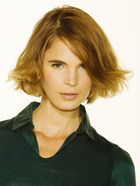 Sporty short bob hairstyle