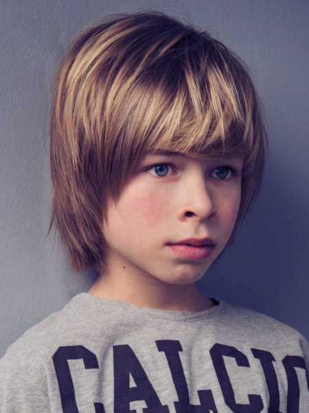 Medium-length hair for boys