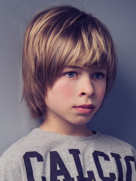 Medium length hair for boys