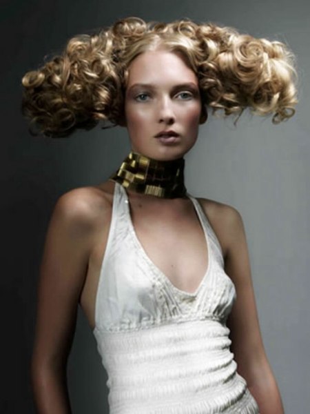 Creative hair design with a dramatic finish