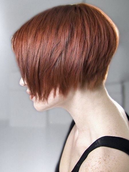 Jaw length bob with a head hugging shape