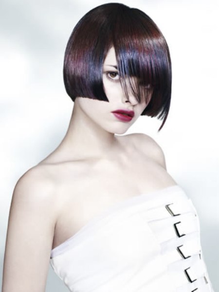 Modern short bob for sleek hair