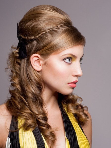 Festive hair style wit Roman Empire inspiration