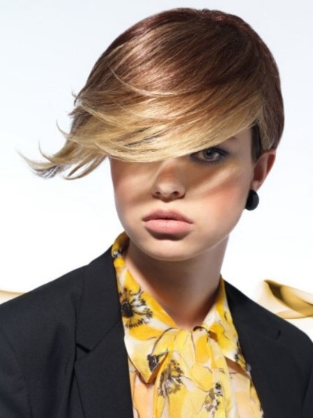 Female office look hair with short sides and neck