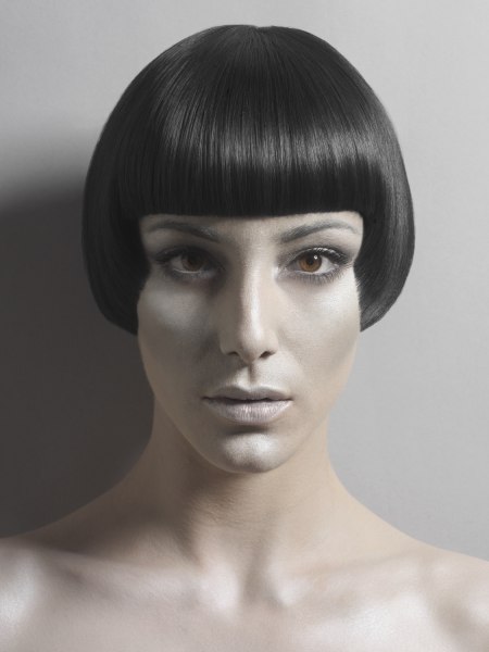 Sleek and polished bob haircut