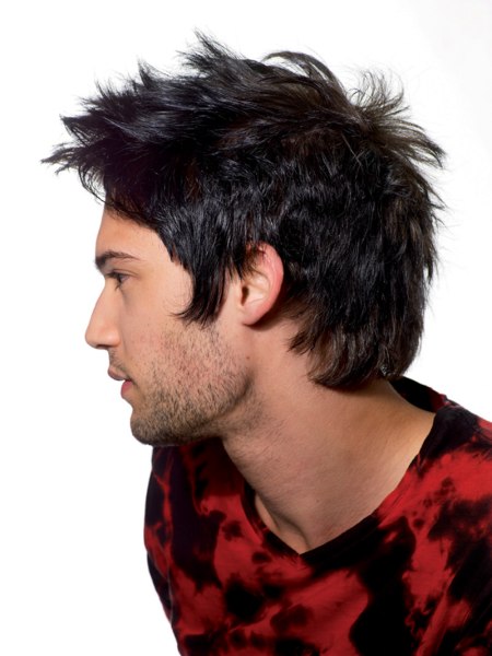 Up-to-date men's hairstyle