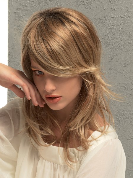 Softly styled and free-flowing long hair