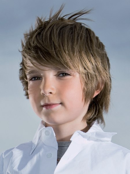 Easy-to-maintain little boys haircut