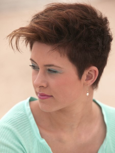 Very short haircut for women