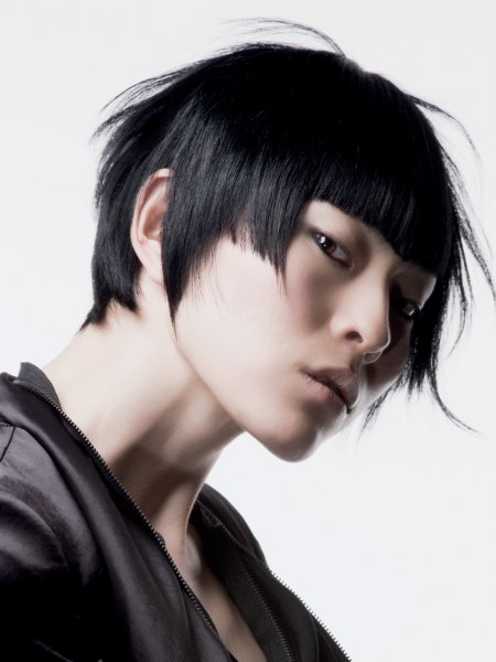 Asian graduated bob haircut