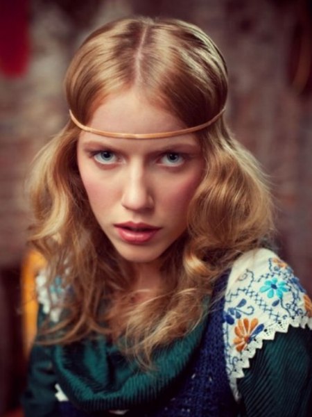 1960s hairstyle with a headband