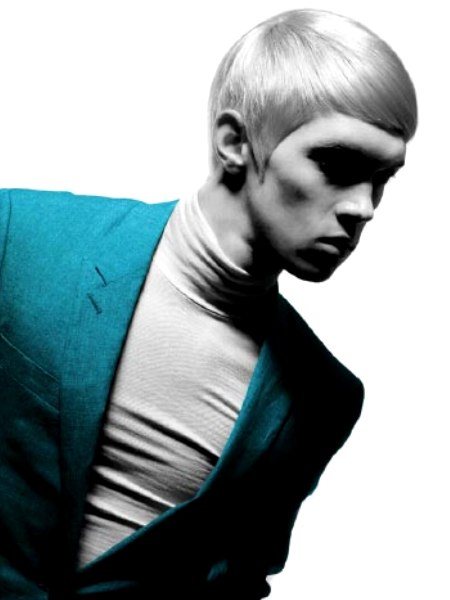 Mod look hairstyle for men
