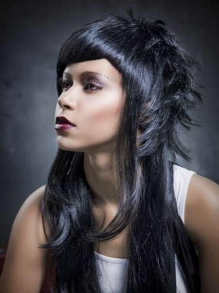 60 Lovely Long Shag Haircuts for Effortless Stylish Looks in 2025 Long choppy ha