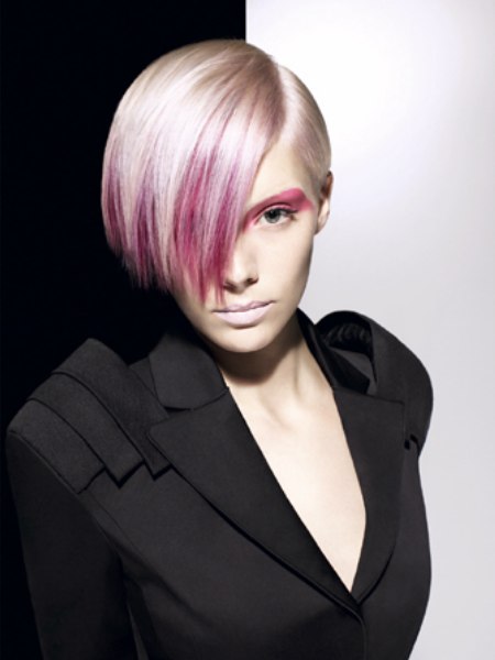 Fuchsia hair coloring