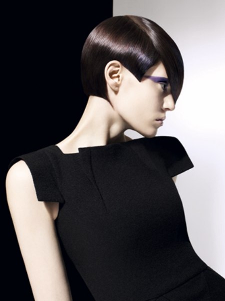 Short high-tech hairstyle