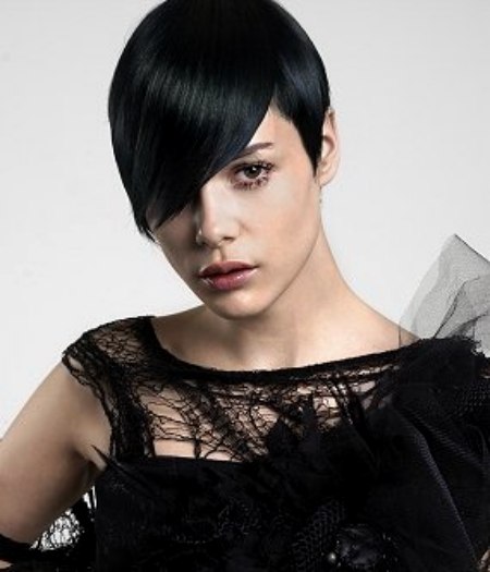 Haircut for short black hair with long top hair