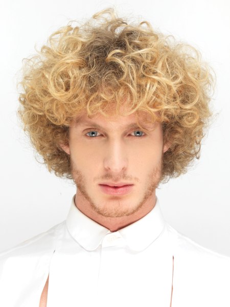 Man with blonde curls