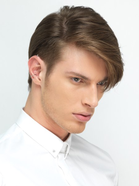 Classic men's hair with undercut