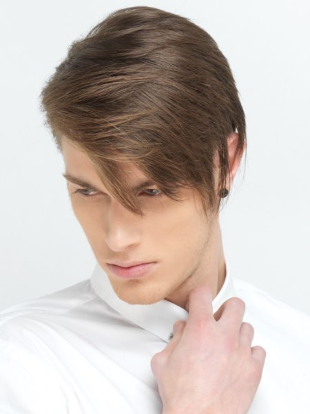 Haircut with bangs for men