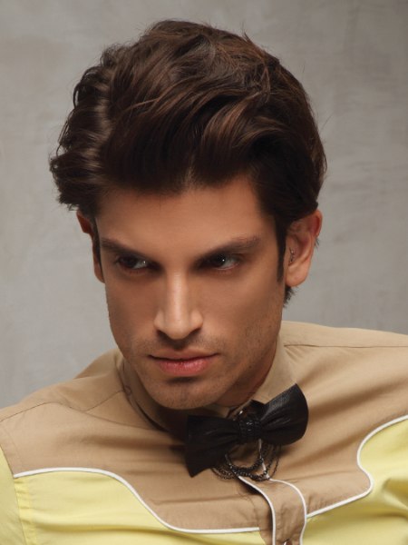 Modern male look with a bow tie