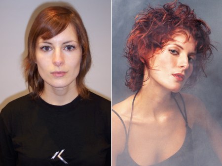 Semi-short curly hair makeover