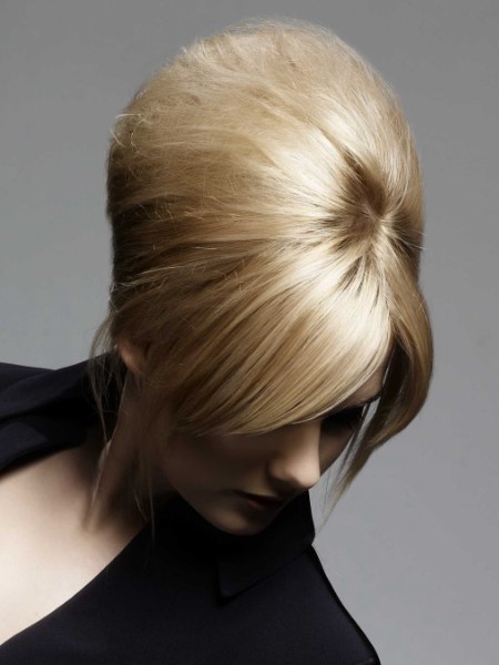 Sophisticated hair updo inspired by the 60s