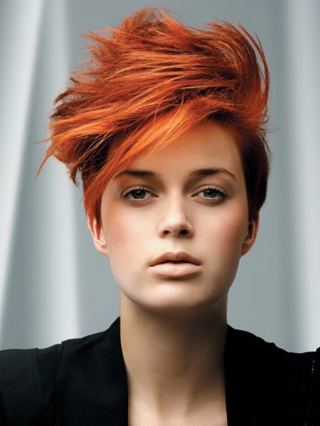 Neo-punk hairstyle with short sides