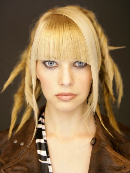 Rasta hairstyle with bangs