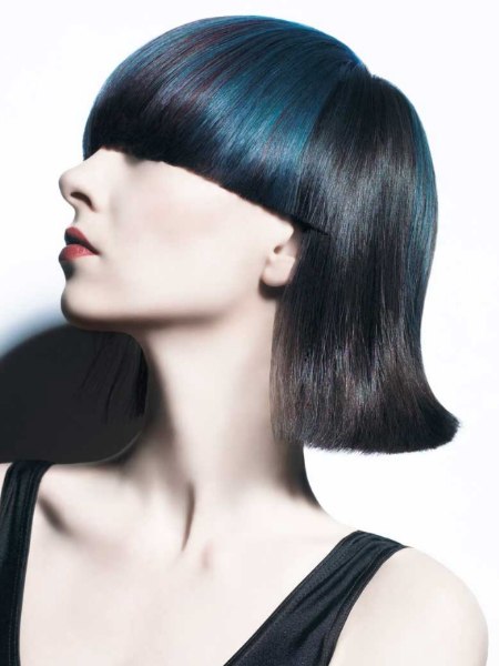 Blue hair coloring