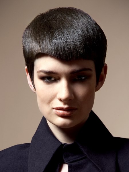 Gamine-short woman's haircut