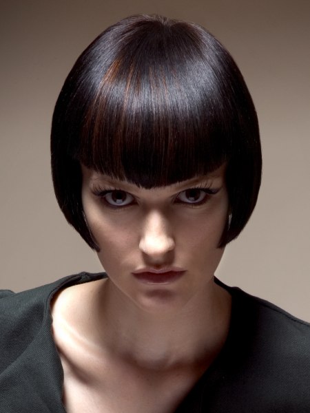 Short sleek bob hairstyle