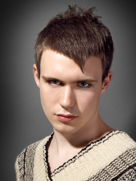 Short cropped hair for men