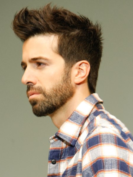 Low-maintenance young male haircut