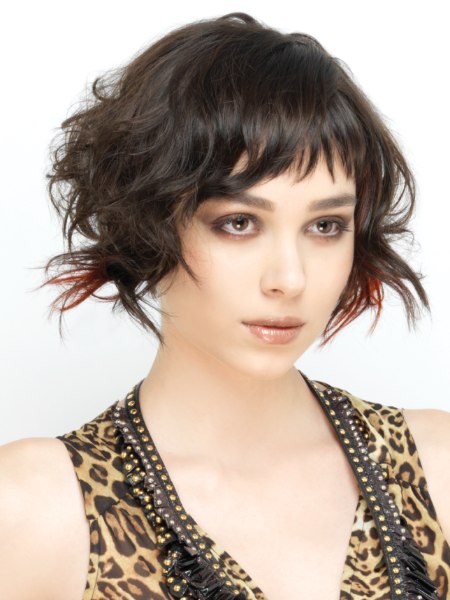 Bob with a shorter nape and longer front layers
